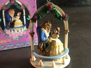 Vintage Enesco Disney Christmas Ornament - Beauty & The Beast Loves Sweet Dance
