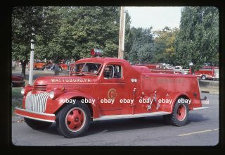 Wattsburg Pa 1941 Chevrolet Central St Louis Pumper Fire Apparatus Slide