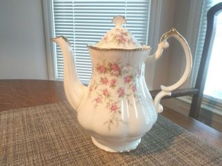 Vintage Paragon Victoriana Rose Coffee/teapot With Lid,