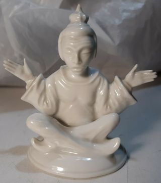 Vintage Rosenthal Bavaria Germany Miniature Seated Buddha Porcelain Figurine Art