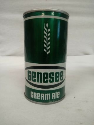 Vintage Flat Top Pull Tab Pop Beer Can Genesee Brewing Co Cream Ale Rochester NY 2