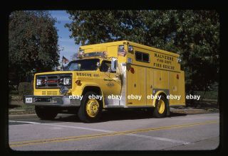 Malverne Ny 1982 Gmc Swab Rescue Fire Apparatus Slide