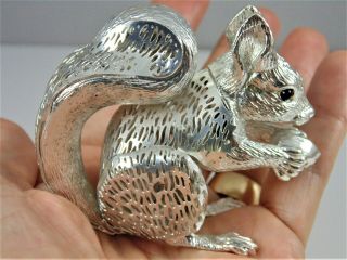 132 Gm Silver Squirrel Made In France Christofle Lumiere D 