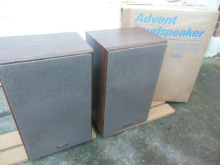 Advent 3002 Vintage 2 - Way Speakers W/ Box Need Refoam/repairs