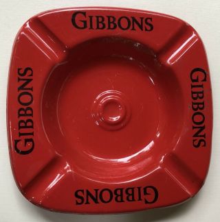 Rare Vintage Gibbons Beer Brewery Ash Tray Wilkes - Barre Pa