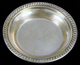 Vintage Designer Signed Sterling Silver Small Trinket Dish Change Bowl 3 " 21g