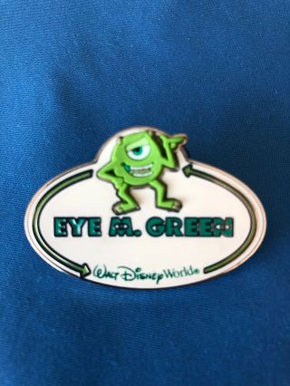 Mike Monsters I M Green Disney Pin Cast Member Exclusive 2011