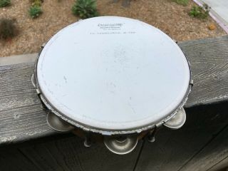 Vintage 1969 Ludwig 8 " Professional Tambourine,  Solid Maple In Exc Shape.