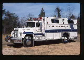 St Leonard Md 1980 Mack R 3d Rescue Ex Burke Va Fire Apparatus Slide