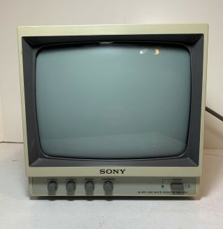 Sony Ssm - 930 Vintage Black & White 9 " Lcd Video Monitor
