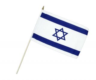 12 " X18 " Stick Flag - Israel
