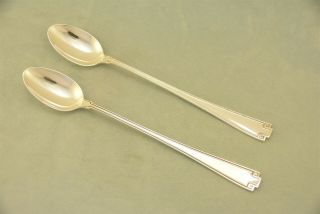 2 Gorham Etruscan Sterling Silver 7 - 1/2 " Iced Tea Spoon No Monogram