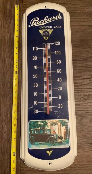 Vintage Packard Motor Cars Thermometer Immaculate 2