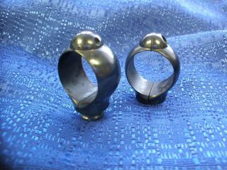 Vintage Buehler Code 8 Scope Rings High For 40 Mm Objective