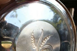 HUGE STERLING SILVER PLATE Silver Wheat REED & BARTON.  925 4.  3 Troy OUNCES JUNK 3