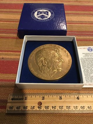 Ronald Reagan 1981 Presidential Inauguration Commemorative Bronze Coin