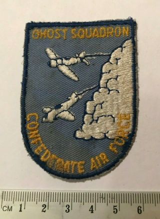 Ghost Squadron Confederate Air Force Caf Airplane 689s Vintage Twill Patch