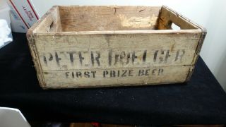 Vintage Peter Doelger First Prize Beer Wooden Crate,