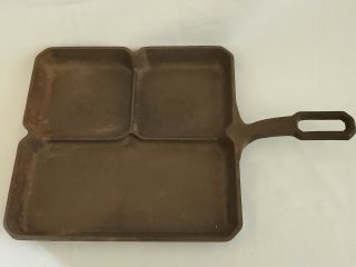 Vintage Cast Iron Griswold Colonial Breakfast Skillet 666