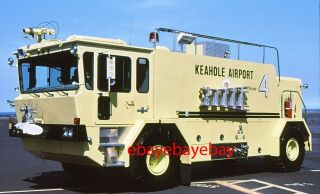 Fire Apparatus Slide,  Crash 4,  Keahole Airport / Hi,  1987 Oshkosh 4x4