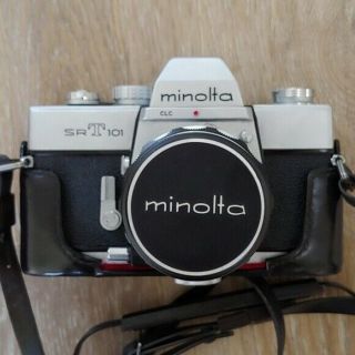 Vintage Minolta Srt101 Film Camera With Case