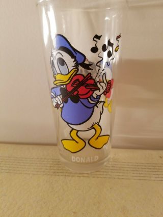 Vintage Pepsi Donald Duck Happy Birthday Mickey Series Glass 1978