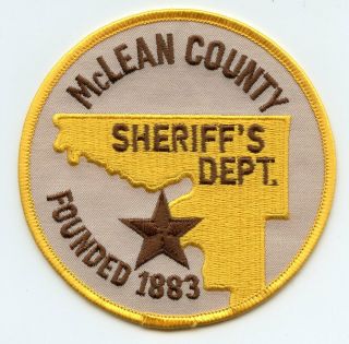 Mclean County North Dakota Nd Sheriff Police Patch