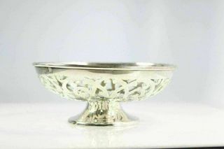 Antique Sterling Silver Pierced Bowl By George Henckel 6513