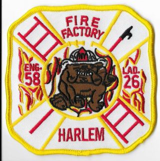 York Fire Department (fdny) Engine 58/ladder 26 Patch V2