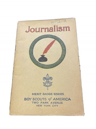 1930’s Boy Scout Merit Badge Book - Journalism