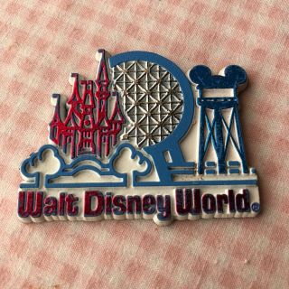 Vintage Walt Disney World Epcot Center Magic Kingdom Mgm Studios Magnet Souvenir