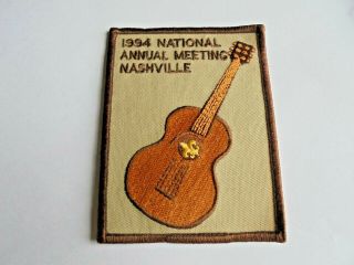 Cool Vintage 1994 Bsa Boy Scouts National Annual Meeting Nashville Cloth Patch