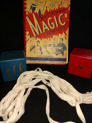 Vintage National Magic Hung Blox (sterling) 1947 Block Magic Trick