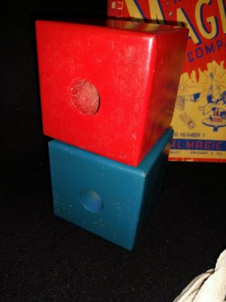 Vintage National Magic HUNG BLOX (Sterling) 1947 Block Magic Trick 3