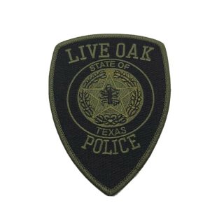 Live Oak Texas Police Department Subdued Od Green Patch Tx Swat Sert Ert