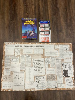 Maniac Mansion - Apple Llc/lle Floppy Disk - Vintage Computer Game