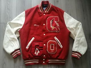 Vintage Holloway College Varsity Letterman Jacket St Louis Cardinals Xl