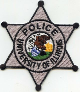 University Of Illinois Il Star Shaped Police Patch