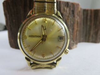 Vintage Bulova Accutron 1961 M1 Mens 14k Gold Filled Watch 2181 Pw1