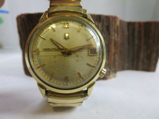 Vintage Bulova Accutron 1961 M1 Mens 14k Gold Filled Watch 2181 E4