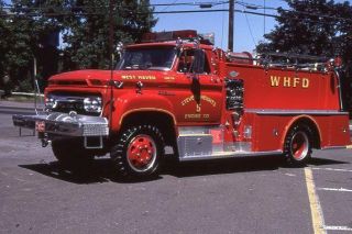 West Haven Ct E29 1965 Gmc American Pumper X - Beford Ny - Fire Apparatus Slide