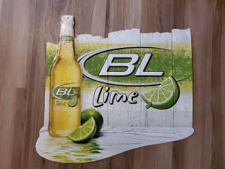 Bud Light Lime Metal Advertising Sign 29 X 30