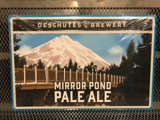 Deschutes Brewery Or Mirror Pond Pale Ale 12 X 18 Beer Advertising Tacker Sign