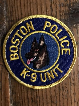 Boston Police K9 Unit Patch 3 1/2 Inch
