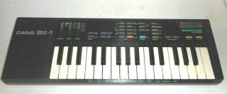 Vintage Casio Sk - 1 Portable 32 Key Sampling Keyboard & Great