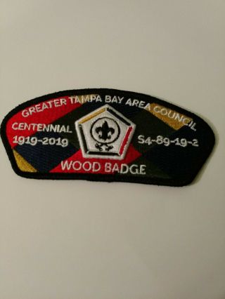 Greater Tampa Bay Area Council Wood Badge S4 - 89 - 19 - 2 Centennial 1919 - 2019