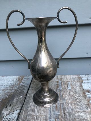Vintage Antique Sterling Silver Loving Trophy Cup Marked Sterling