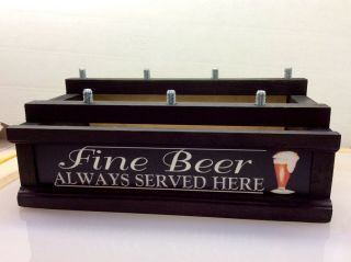 (BLACK FINISH COLOR LED ' S) 7 Beer tap Handle Display 