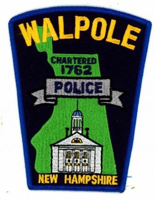 Walpole Police Hampshire Nh Colorful Patch Sheriff