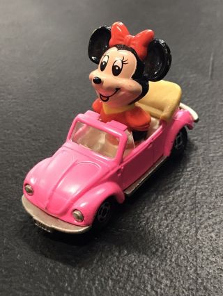 Collectible Walt Disney Productions Minnie Mouse Pink Bug Toy Car Pd6